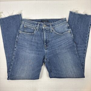 Lucky Brand Jeans Size‎ 4/27 Bridgette Mid Rise Skinny Medium Wash Frayed Hem